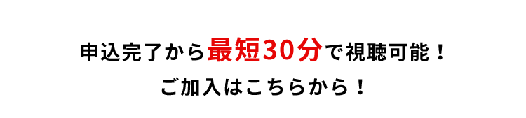 申込完了から最短30分で視聴可能！ ご加入はこちらから！