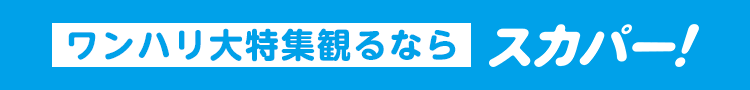 ワンハリ大特集観るならスカパー！